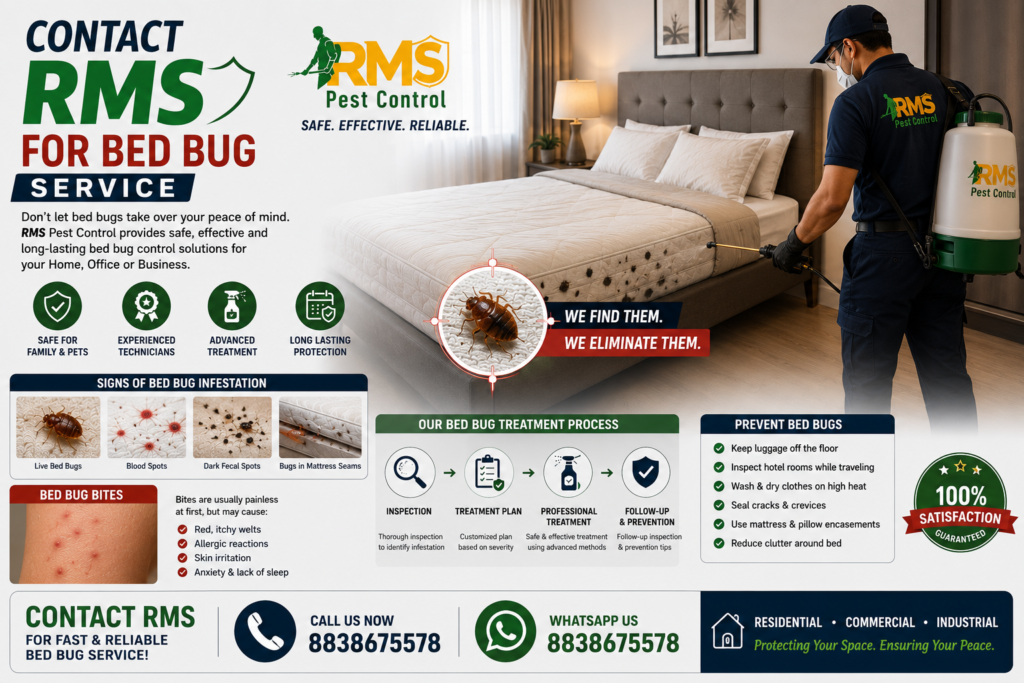 Professional Bed Bug Control Chennai treatment process