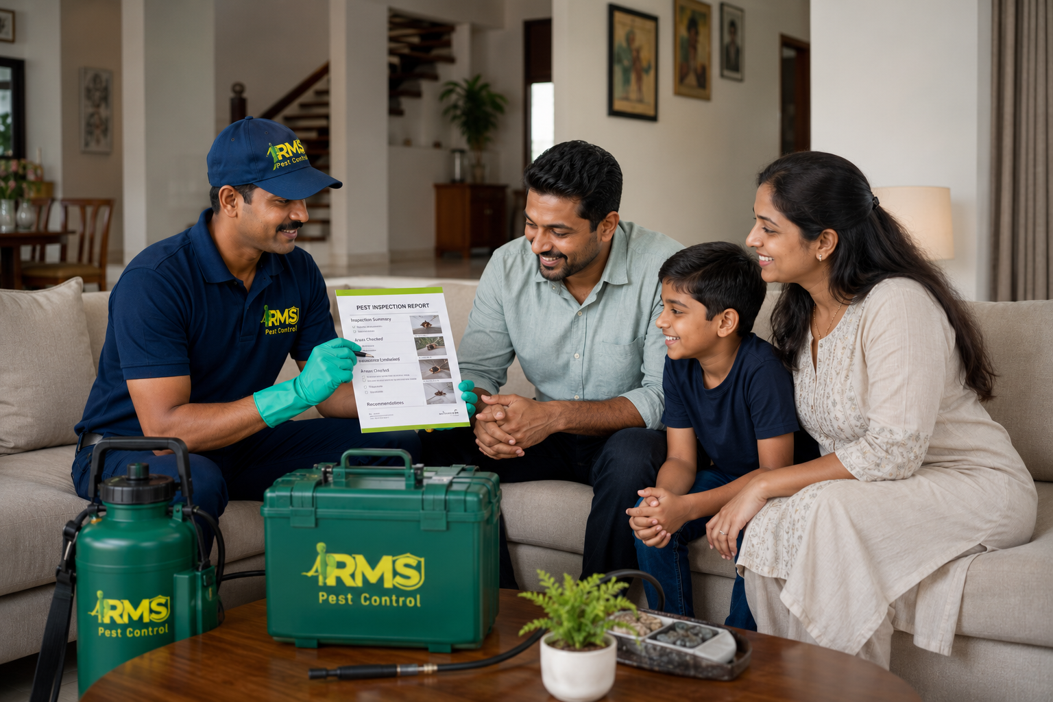 Professional Pest Control Services Chennai Explaining the process of service