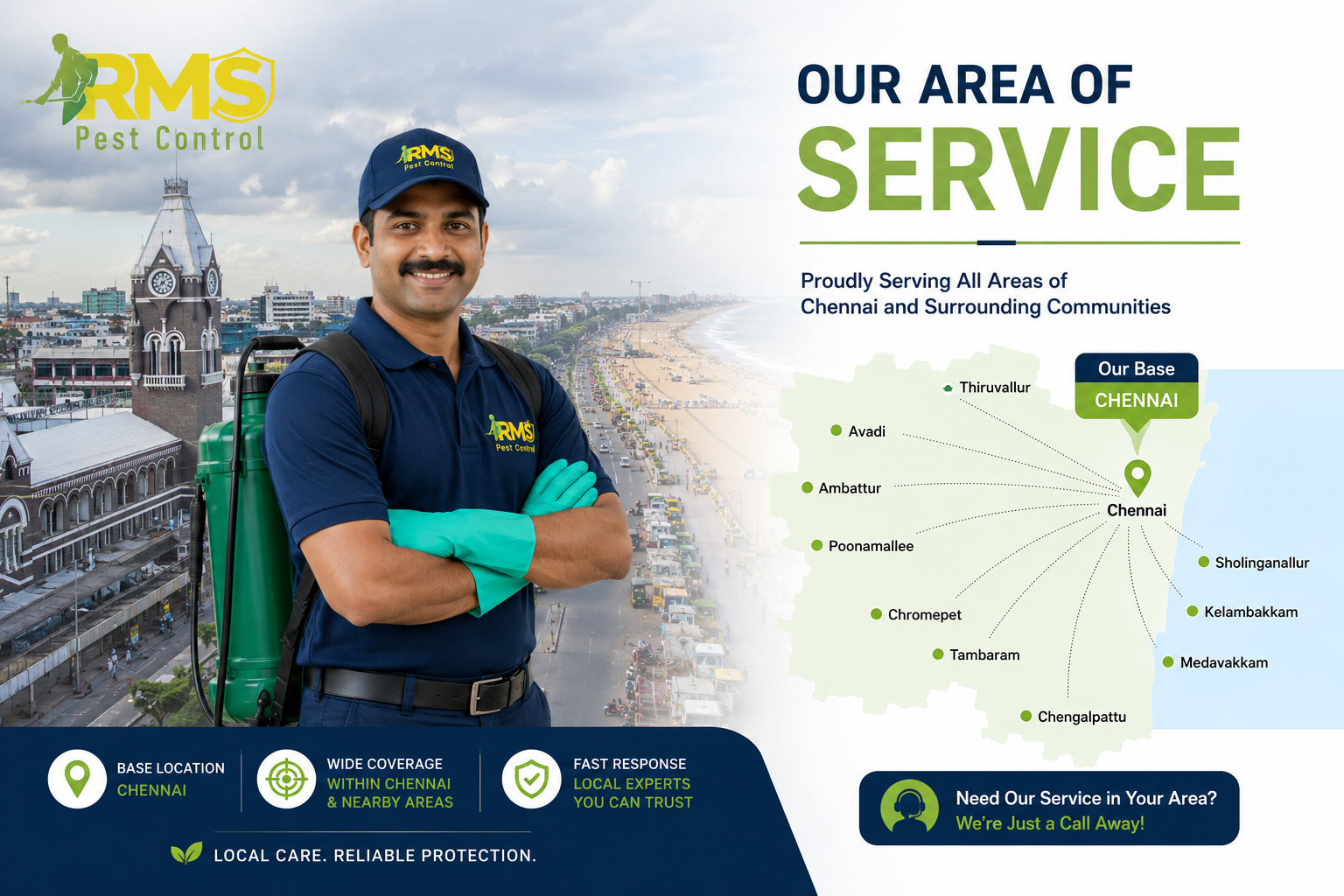Pest Control Service Areas Across Chennai